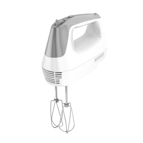 Lightweight 5-Speed Hand Mixer in White