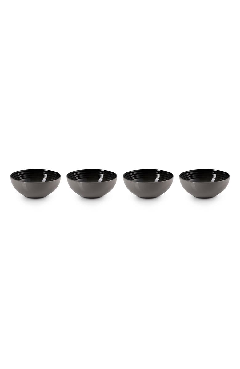 Le Creuset Vancouver Set of 4 Soup Bowls, Main, color, Oyster