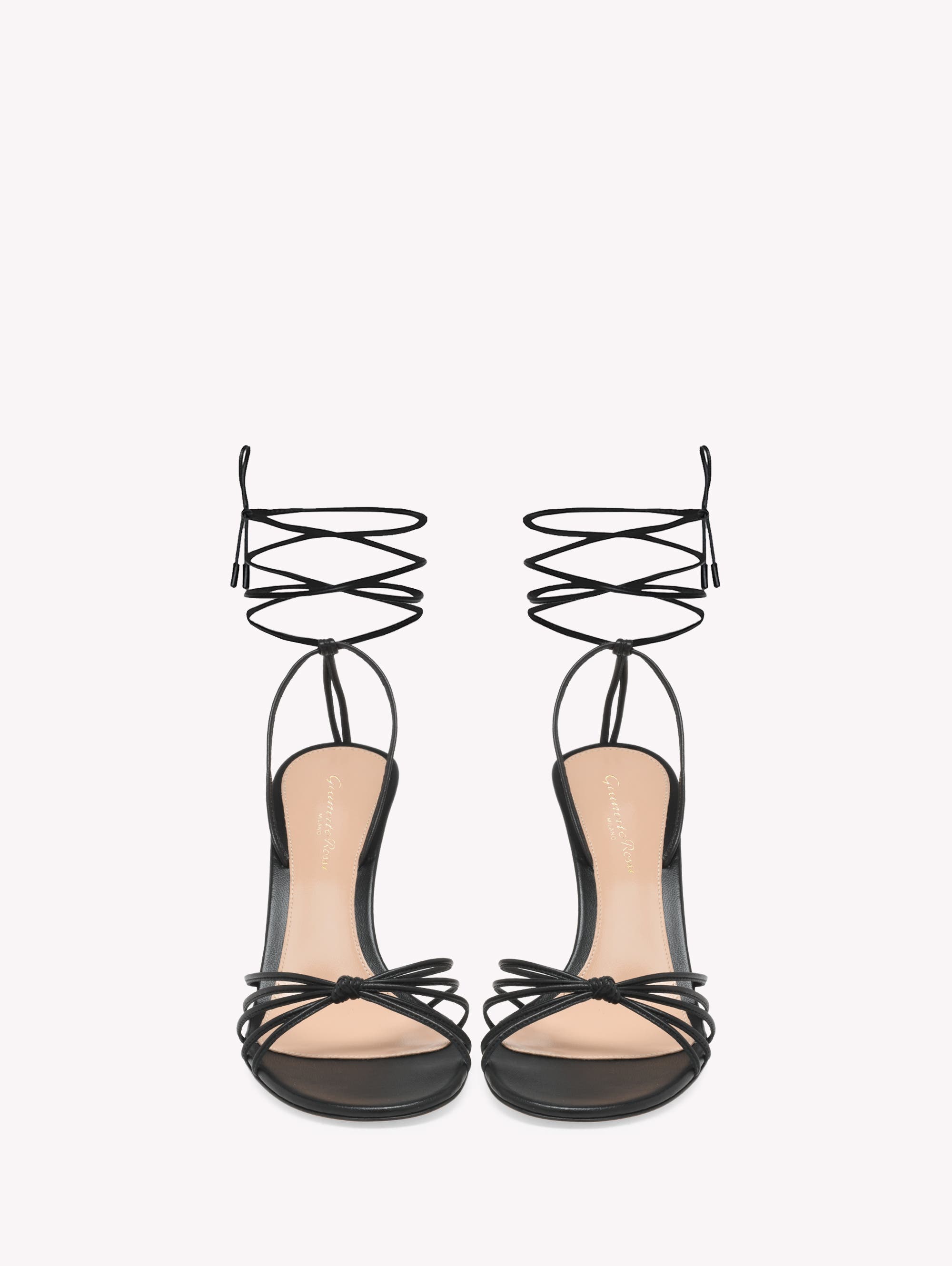 Gianvito Rossi Gwyneth 85 Sandals, Alternate, color, Black Nappa