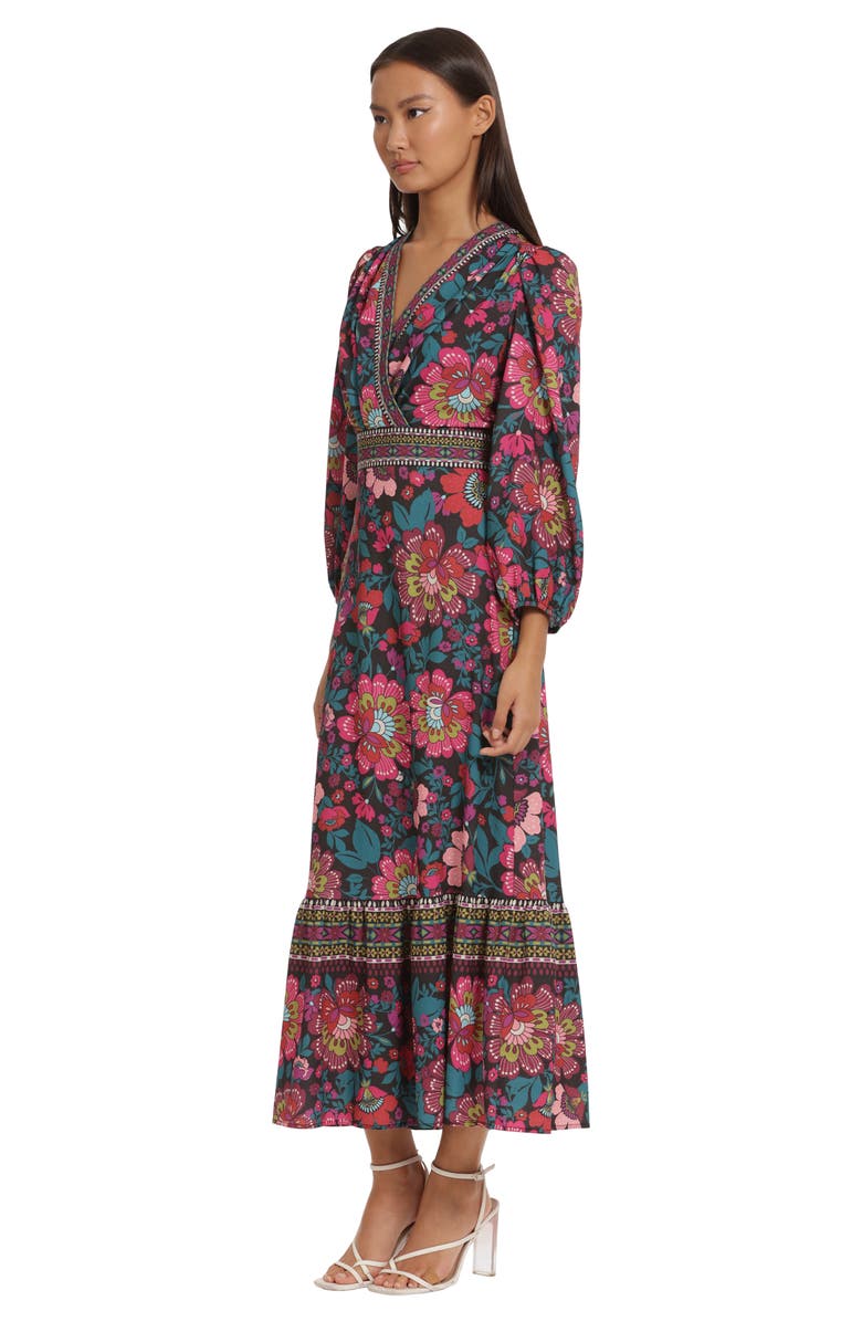DONNA MORGAN FOR MAGGY Floral Border Print Maxi Dress, Alternate, color, 