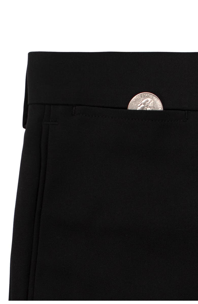 Louis Raphael Solid Flat Front Slim Fit Dress Pants, Alternate, color, 