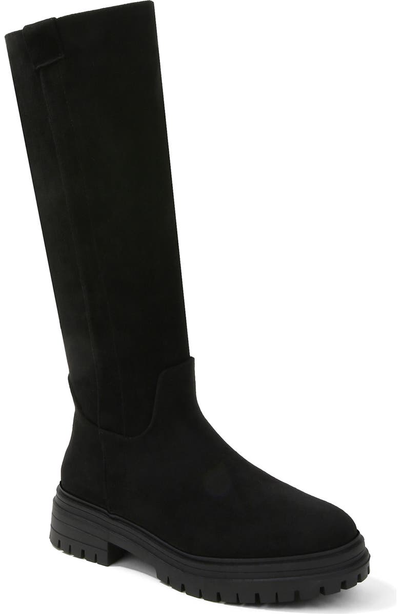 BERNESS Fleece Lined Knee High Boot, Main, color, Black
