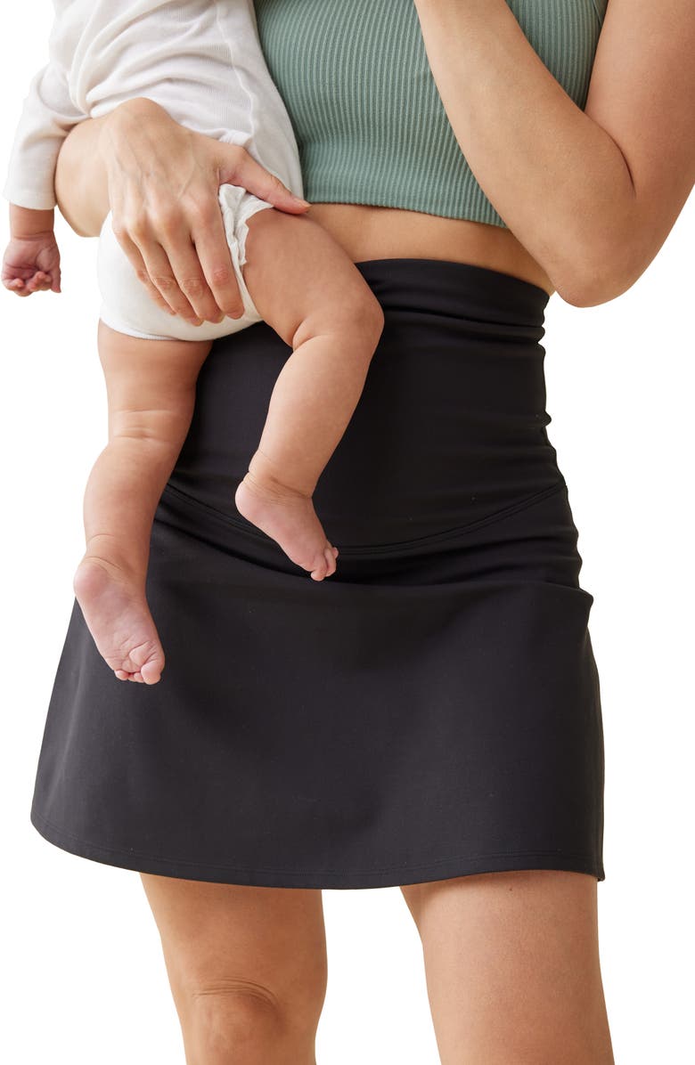 Ingrid & Isabel<sup>®</sup> Maternity Postpartum Skort, Alternate, color, Black