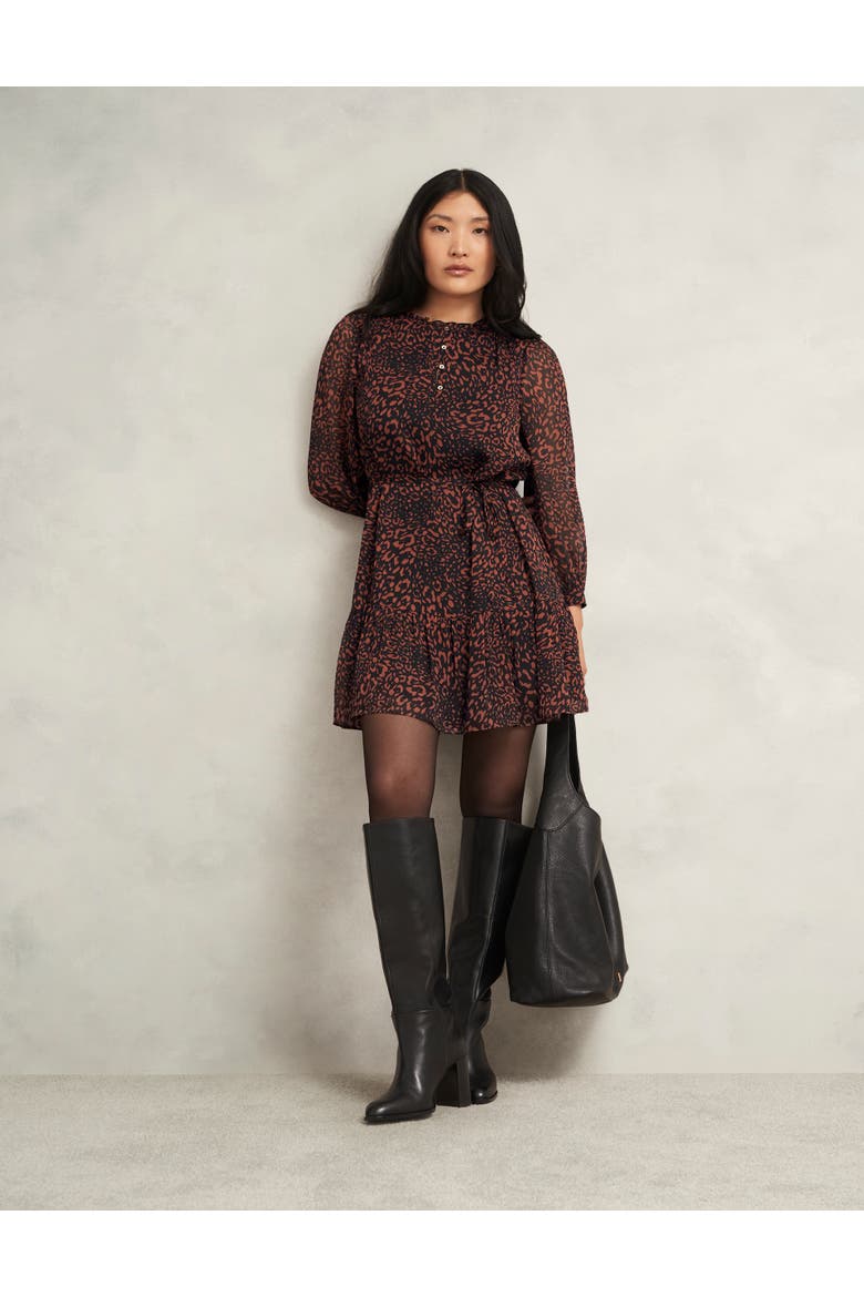 Monikah Dress, Alternate, color, Black Copper