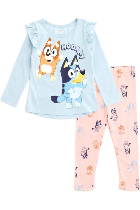 2-Piece Long Sleeve Tee and Leggings Set