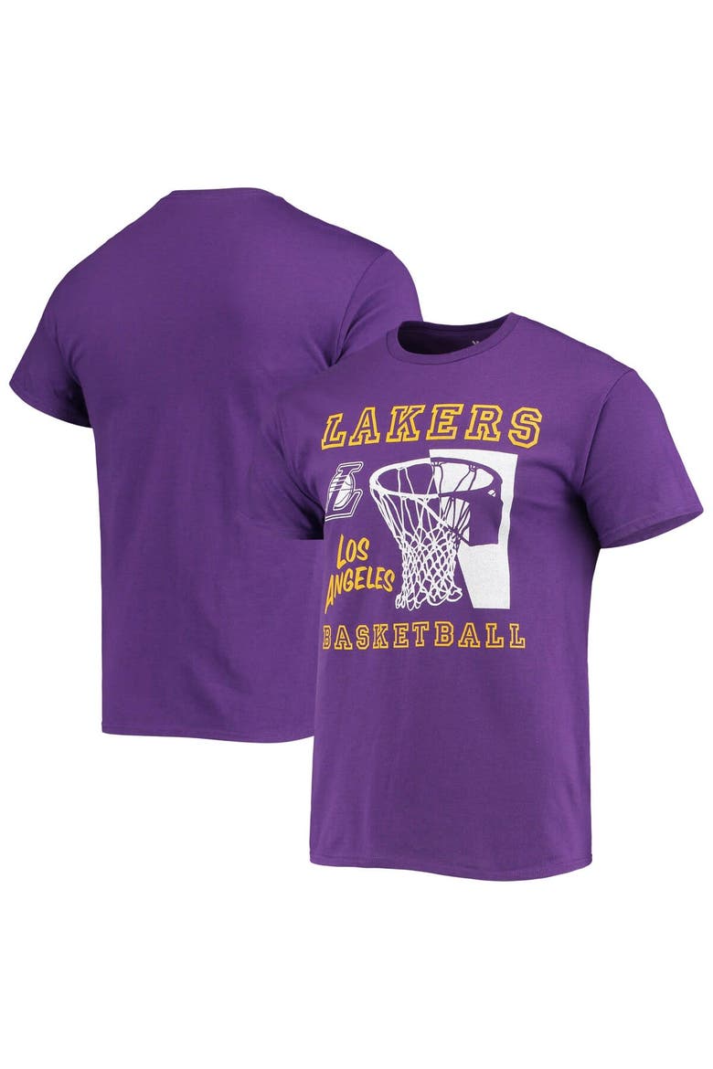 Men's Junk Food Purple Los Angeles Lakers Slam Dunk T-Shirt, Main, color, Purple