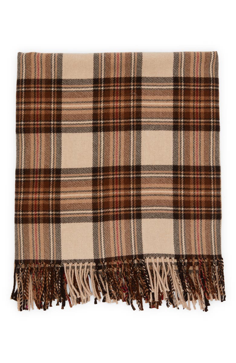 Etro Check Wool Scarf, Main, color, 