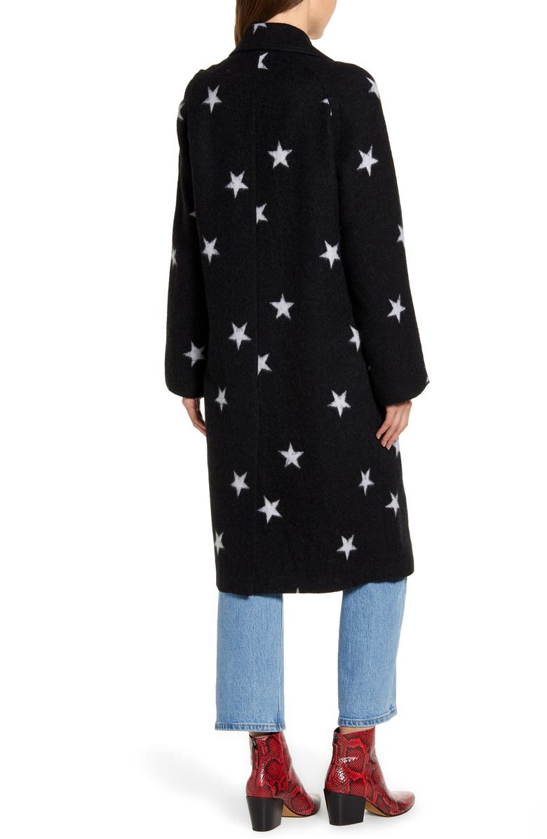 Avec Les Filles Star Double Face Trench Coat, Alternate, color,