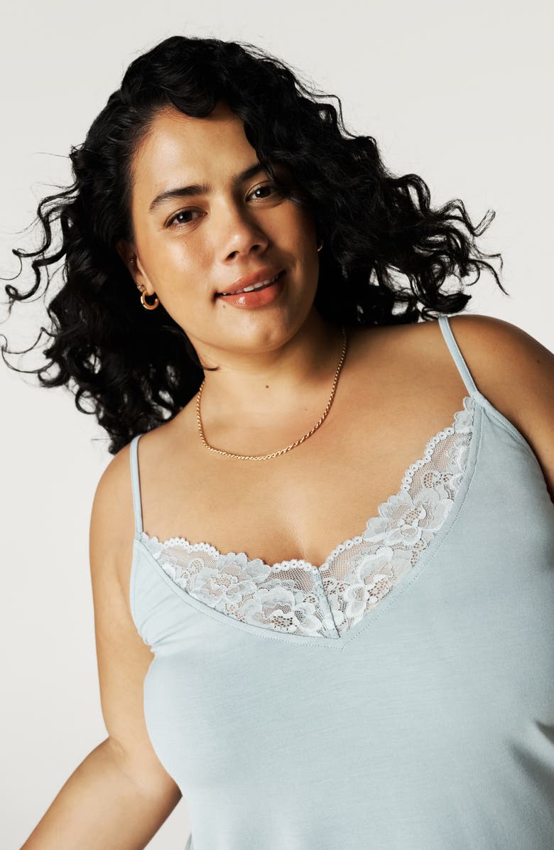 Posh Peanut Lace Camisole, Alternate, color, Shadow Green