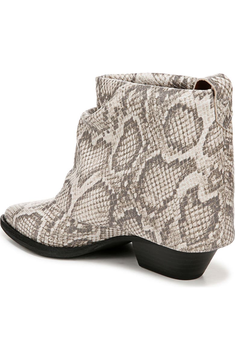 Zodiac Malina Snake Embossed Western Bootie, Alternate, color, Blkwht Snake