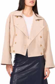 1.STATE Crop Trench Coat