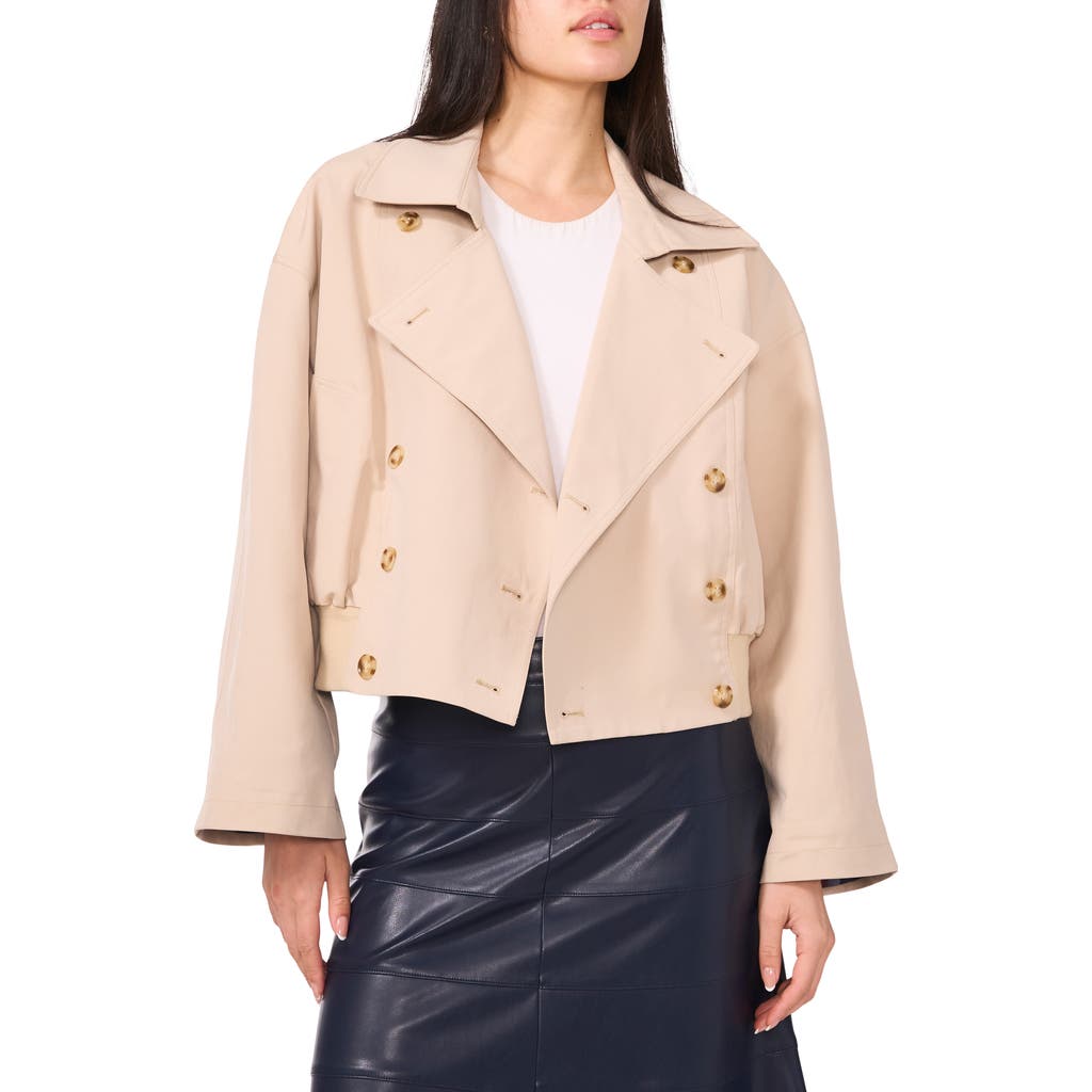 1.STATE Crop Trench Coat in Taupe  product