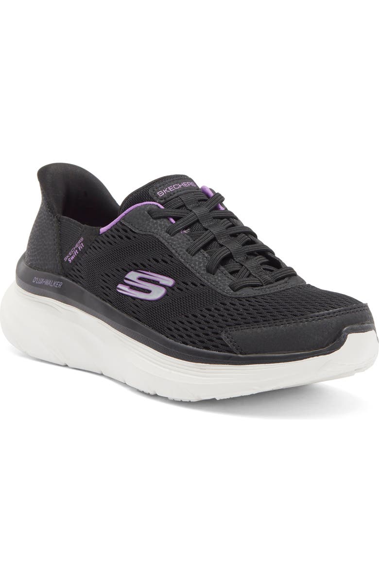 SKECHERS D-Lux Walker Swift-Fit<sup>®</sup> Sneaker, Main, color, Blk-Black