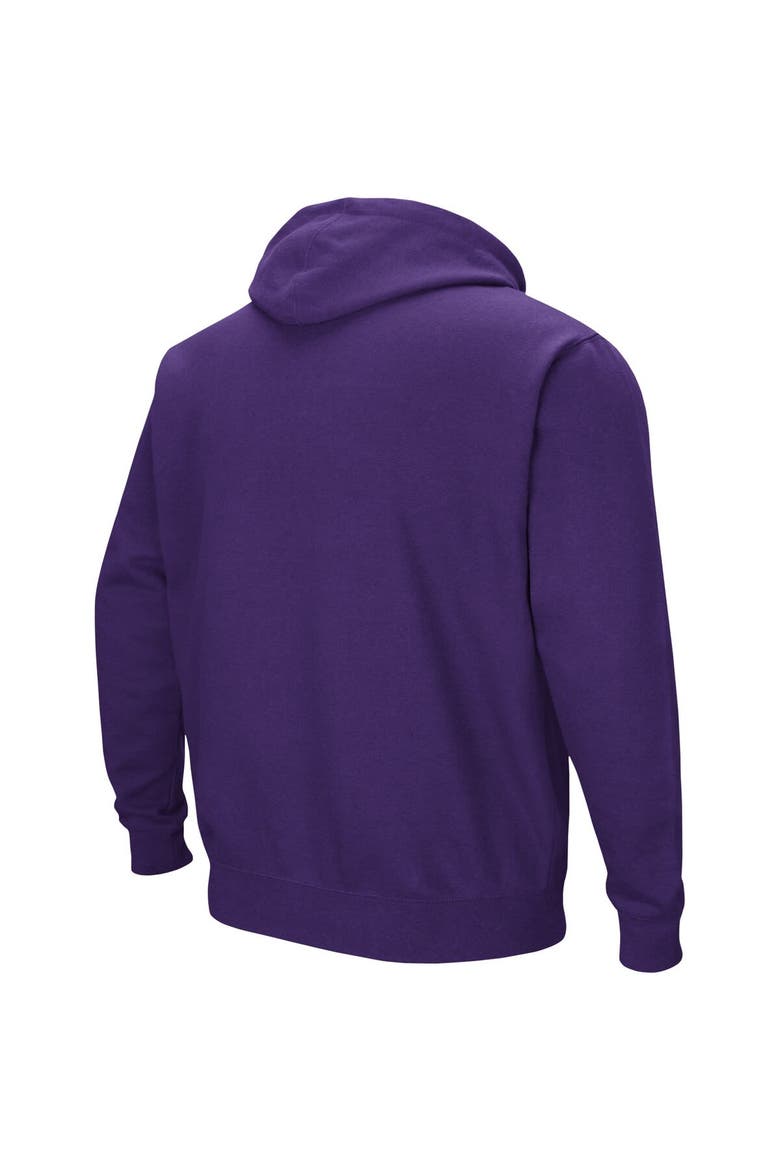 Men's Colosseum Purple Clemson Tigers Double Arch Pullover Hoodie, Alternate, color, Purple