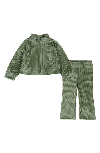Nike Babies'  Cozy Rib Track Set In Green
