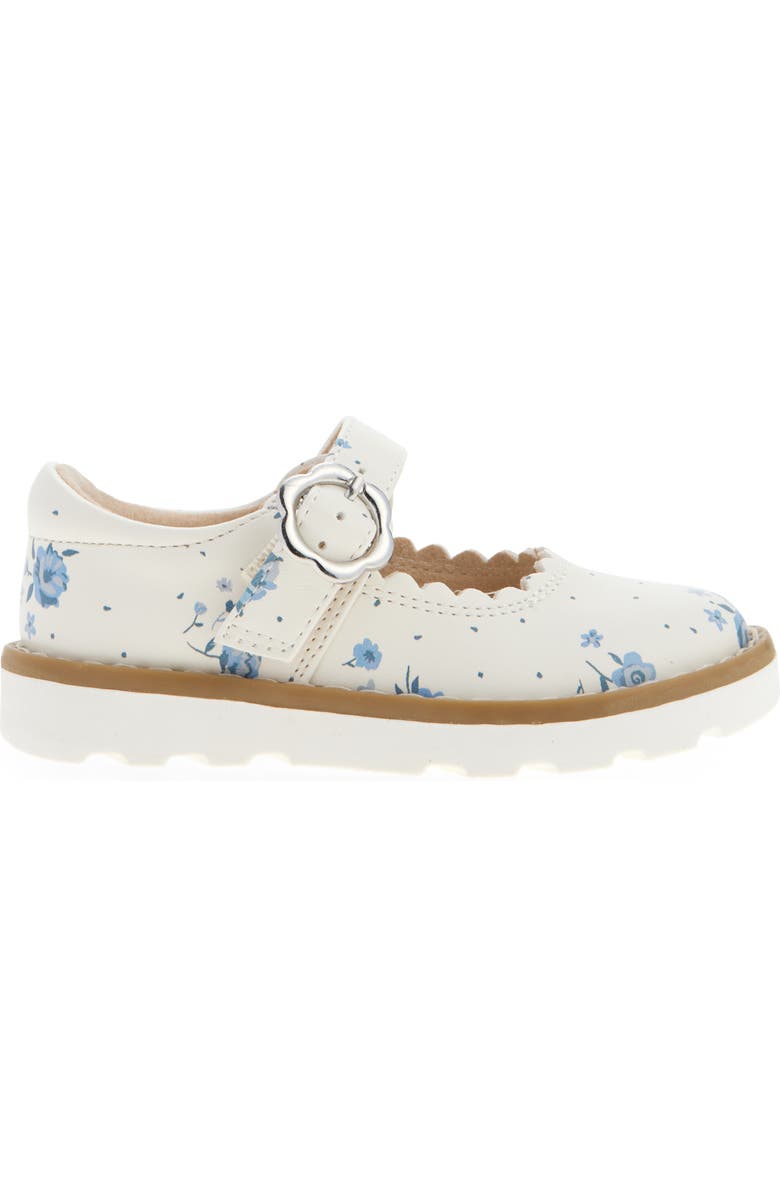NEXT Kids' Floral Mary Jane Flat, Alternate, color, White