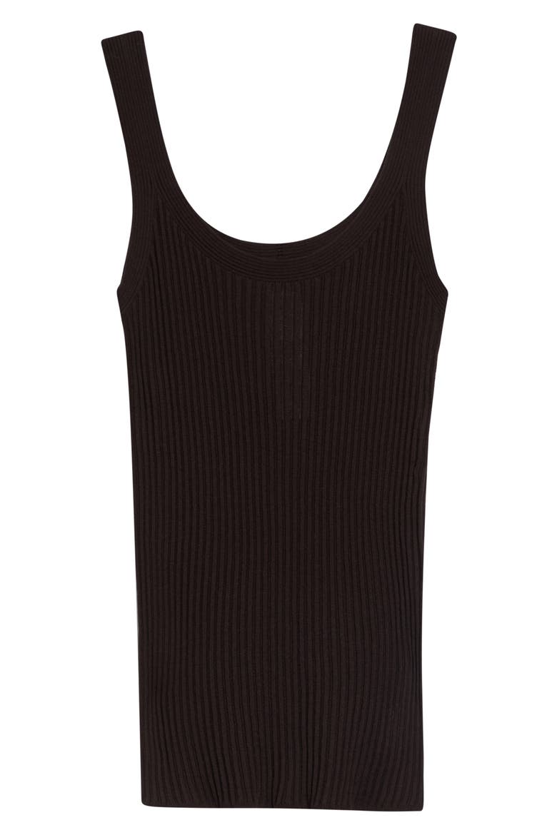 Twisted Rib Cotton Tank, Main, color, MOCCA