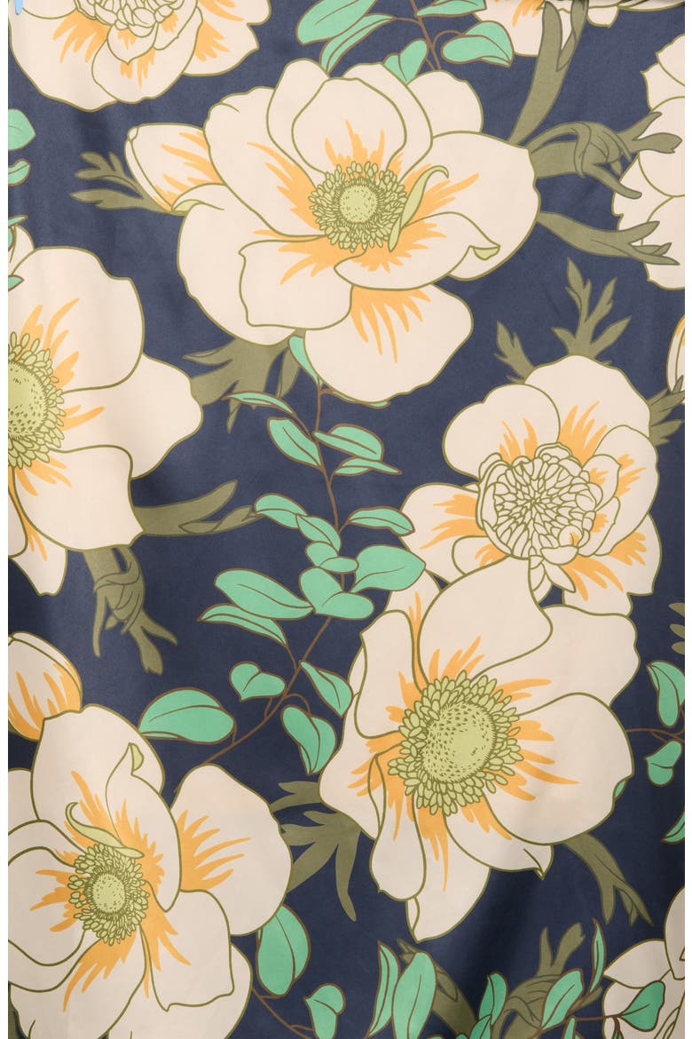 Floral Square Scarf, Alternate, color, GREEN IVORY FLORAL