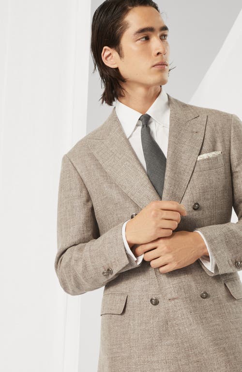 BRUNELLO CUCINELLI BRUNELLO CUCINELLI DIAGONAL TWILL UNCONSTRUCTED BLAZER 