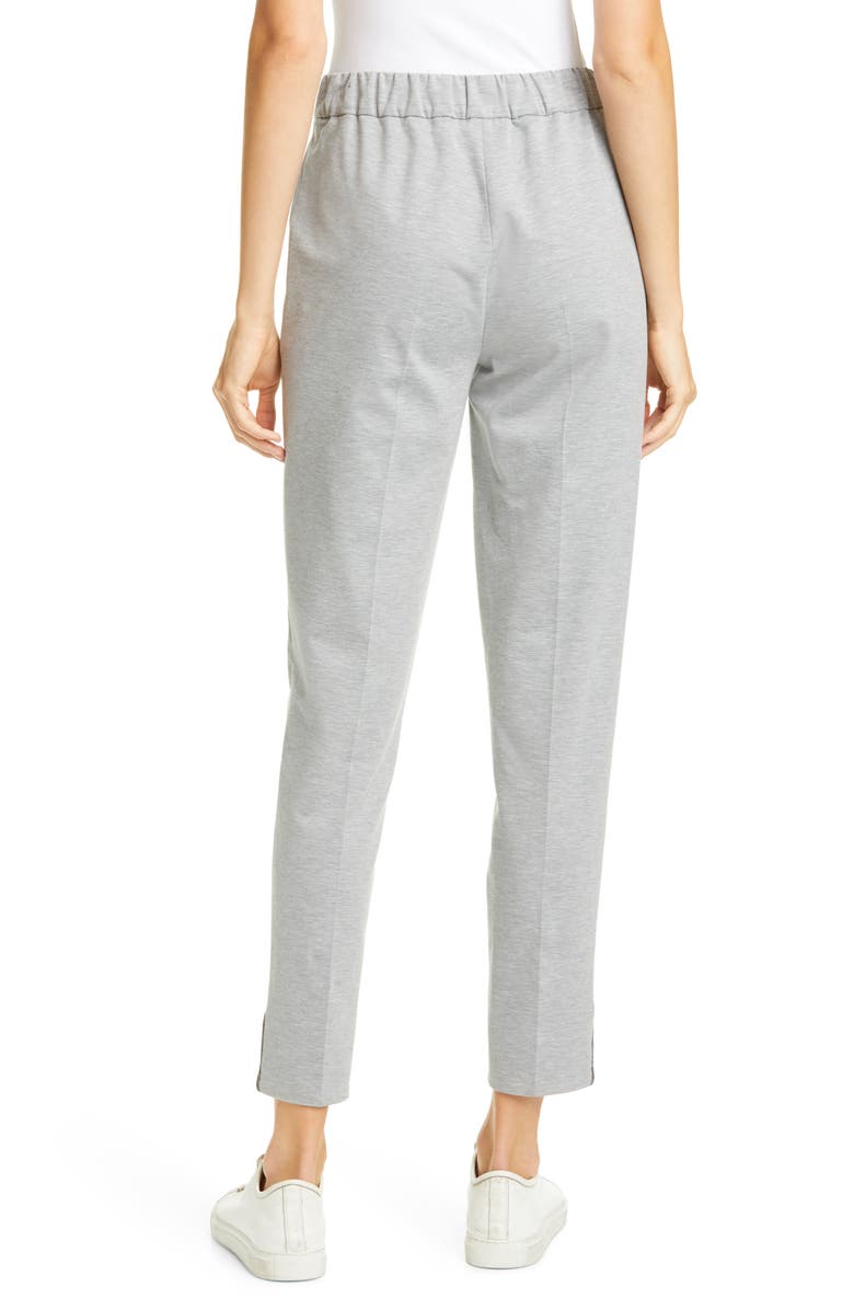 Fabiana Filippi Bead Trim Jersey Joggers, Alternate, color,