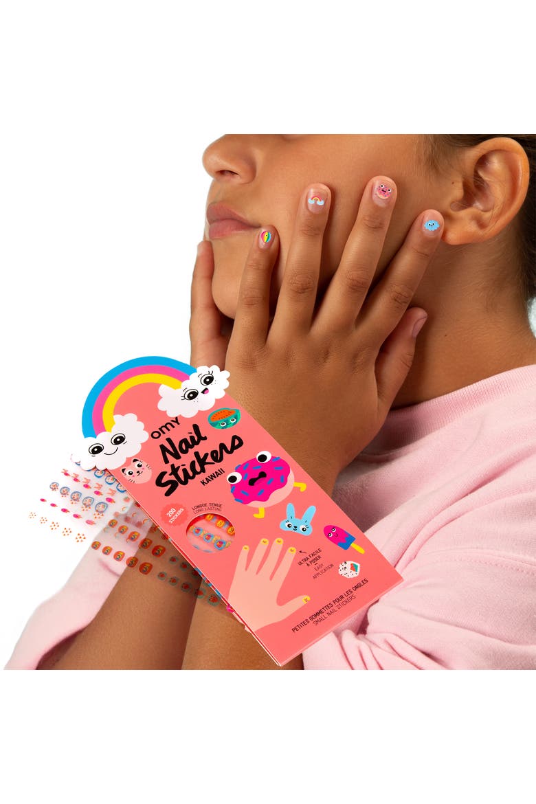 Nail stickers Kawaii, Main, color, Orange