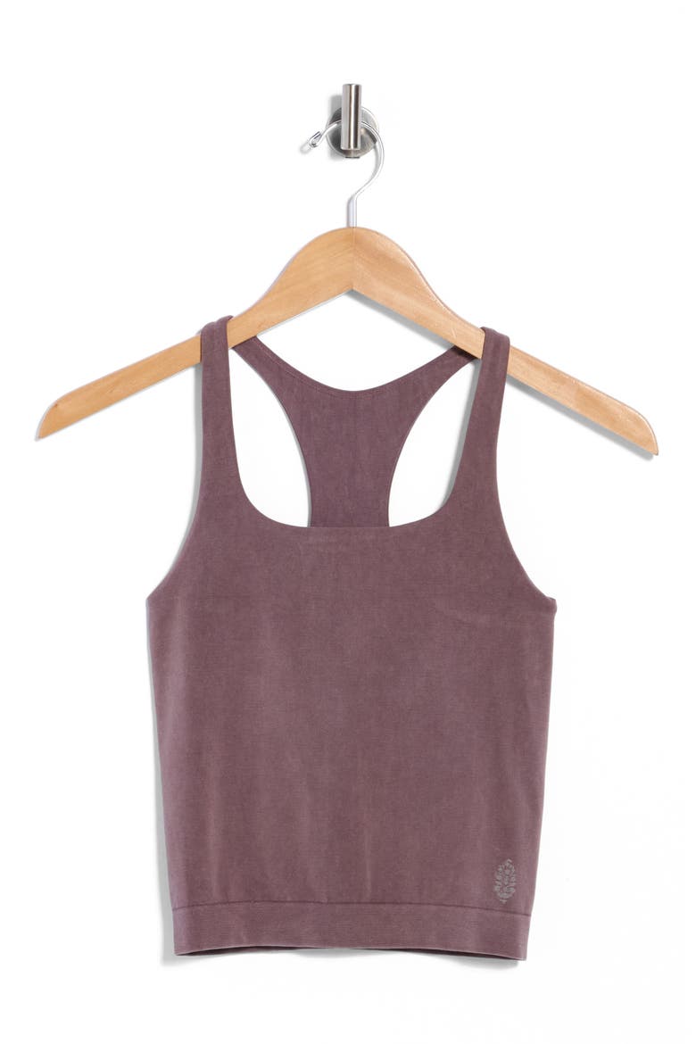 FP Movement Go To Smooth Square Neck Camisole, Main, color, WASHED TRUFFLE