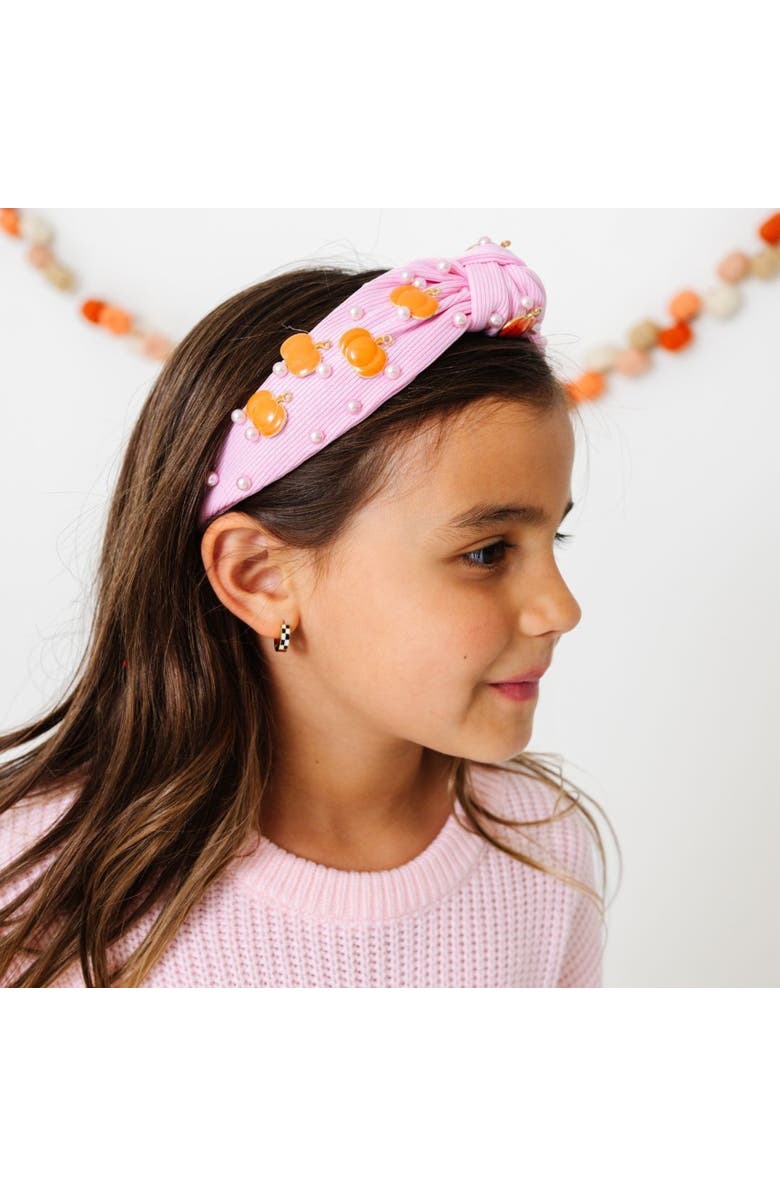 Sweet Wink Pumpkin Gemstone Headband, Alternate, color,