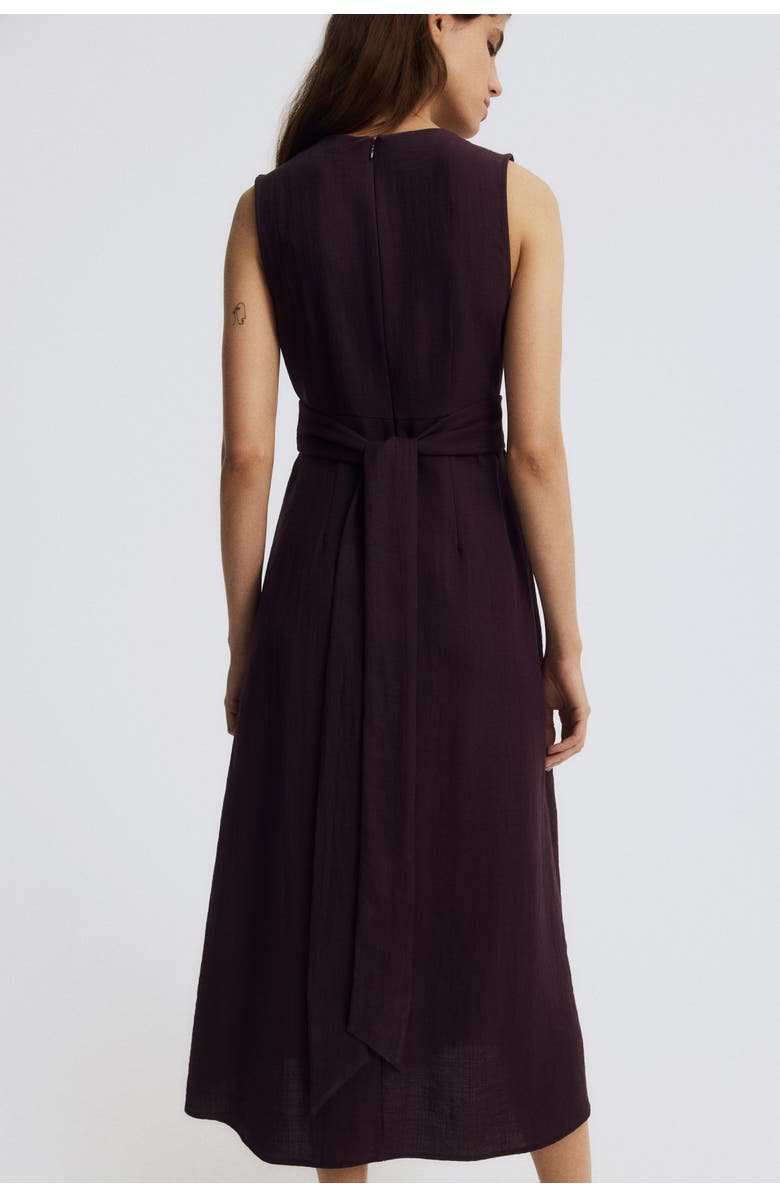 H&M Mama nursing dress with ties at back, Alternate, color, Dark Plum Purple