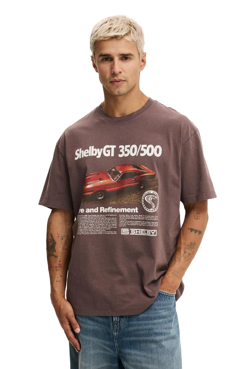 Cotton On Men's Loose Fit License T-Shirt, Alternate, color, Lcn She Washed Chocolate