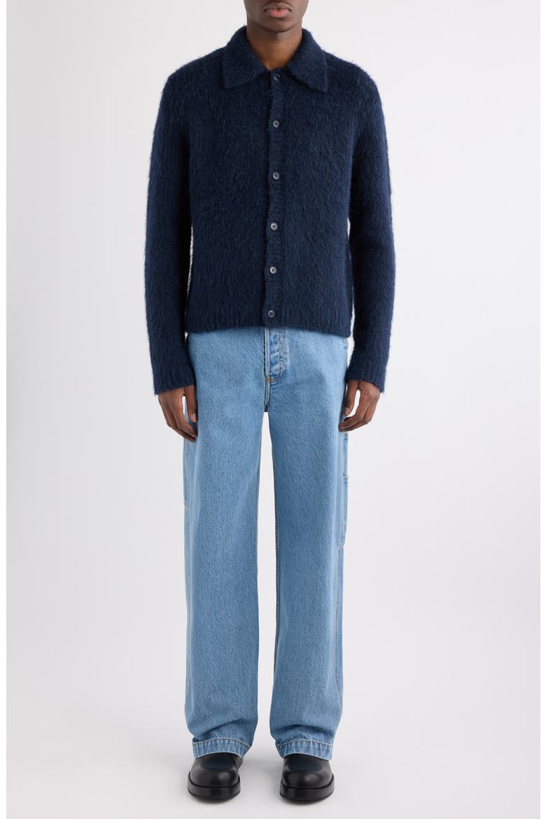 Mora Wool Cardigan, Alternate, color, NAVY