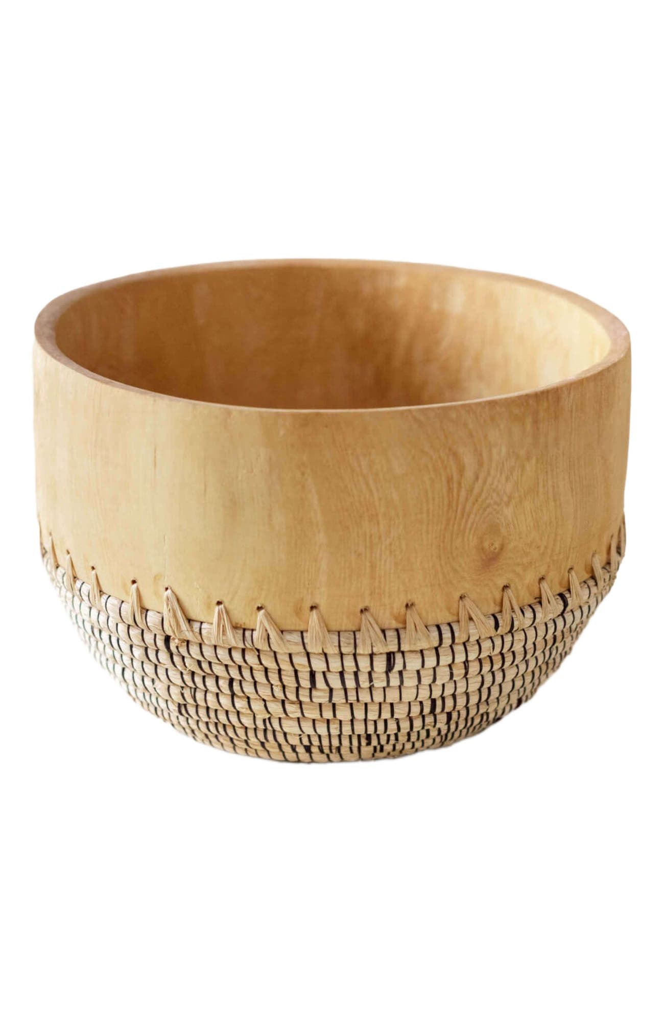 Copabu Wooden + Woven Bowl - Thumbnail 3