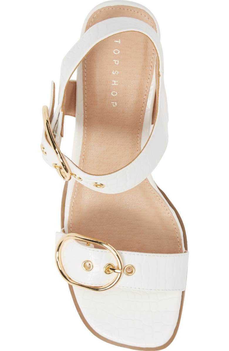 Topshop Dolly Block Heel Sandal, Alternate, color,
