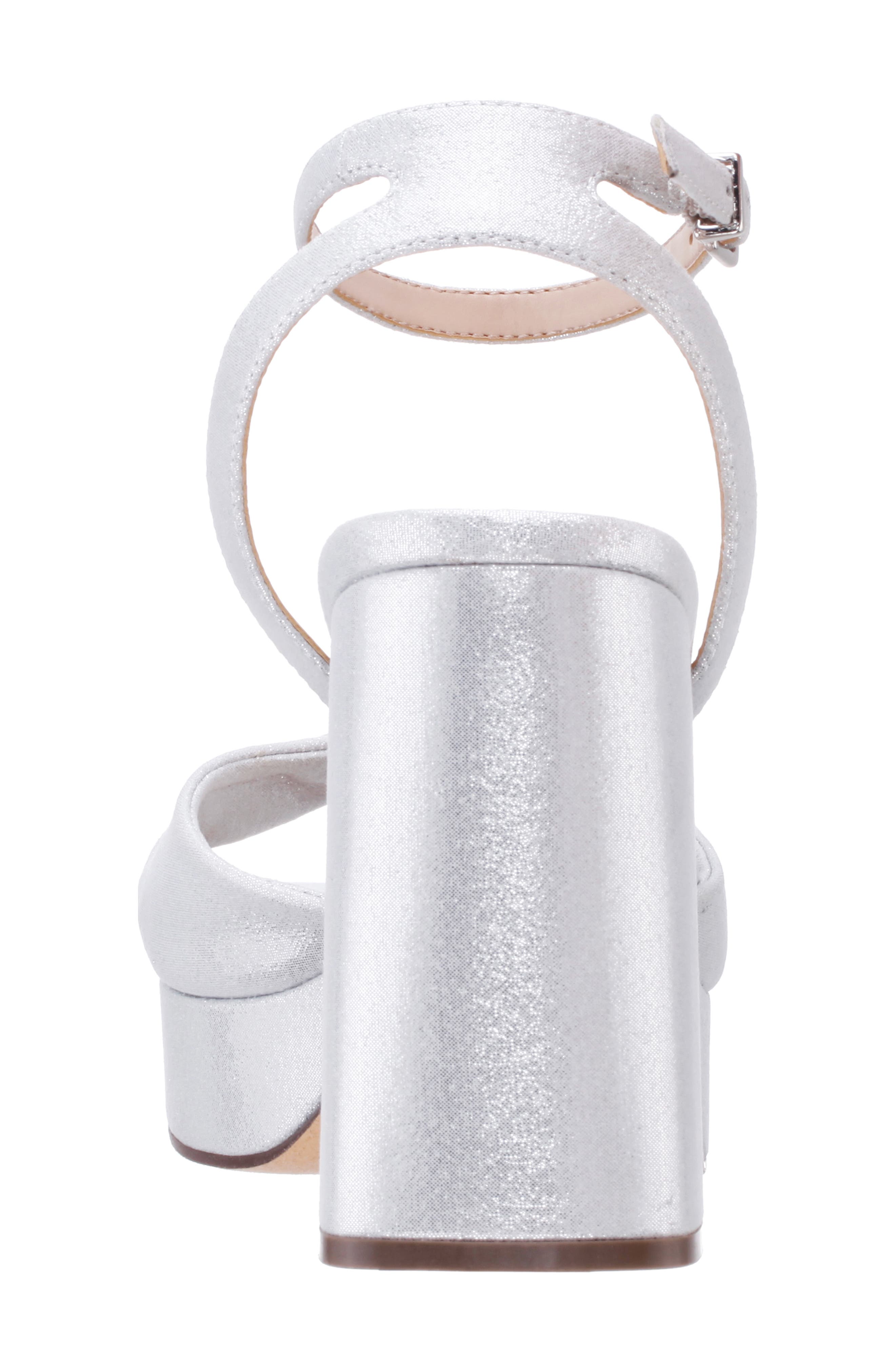 Nina Stacie Sandal, Alternate, color, True Silver