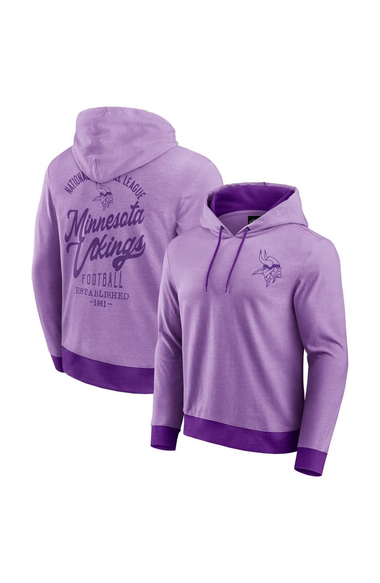 Darius Rucker Collection by Fanatics Men's Darius Rucker Collection by Fanatics Purple Minnesota Vikings Tonal Knit Pullover Hoodie, Main, color, Heather Purple
