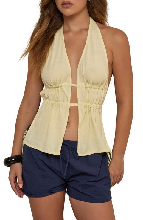 Kaytia Split Front Halter Top