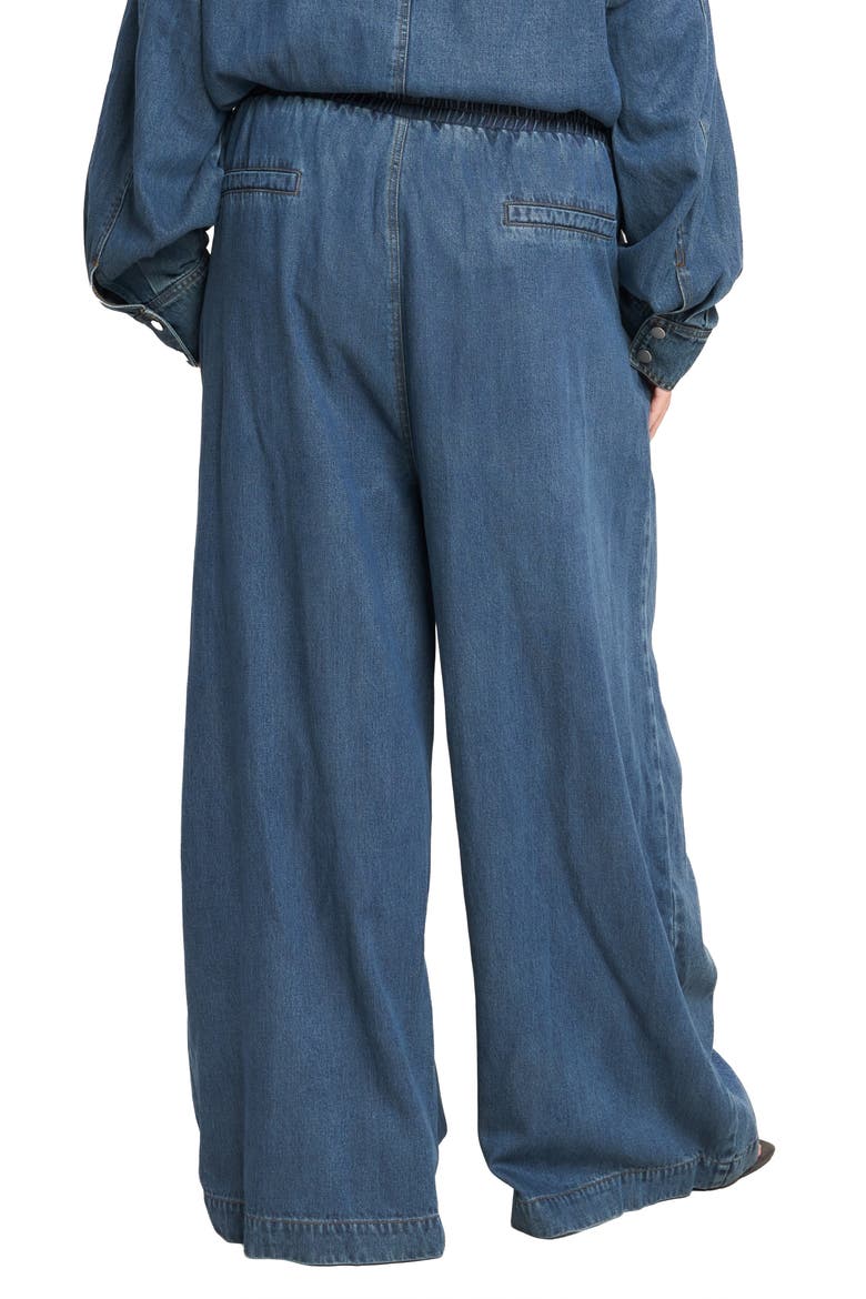 Pull-On Wide Leg Jeans, Alternate, color, INDIGO DENIM