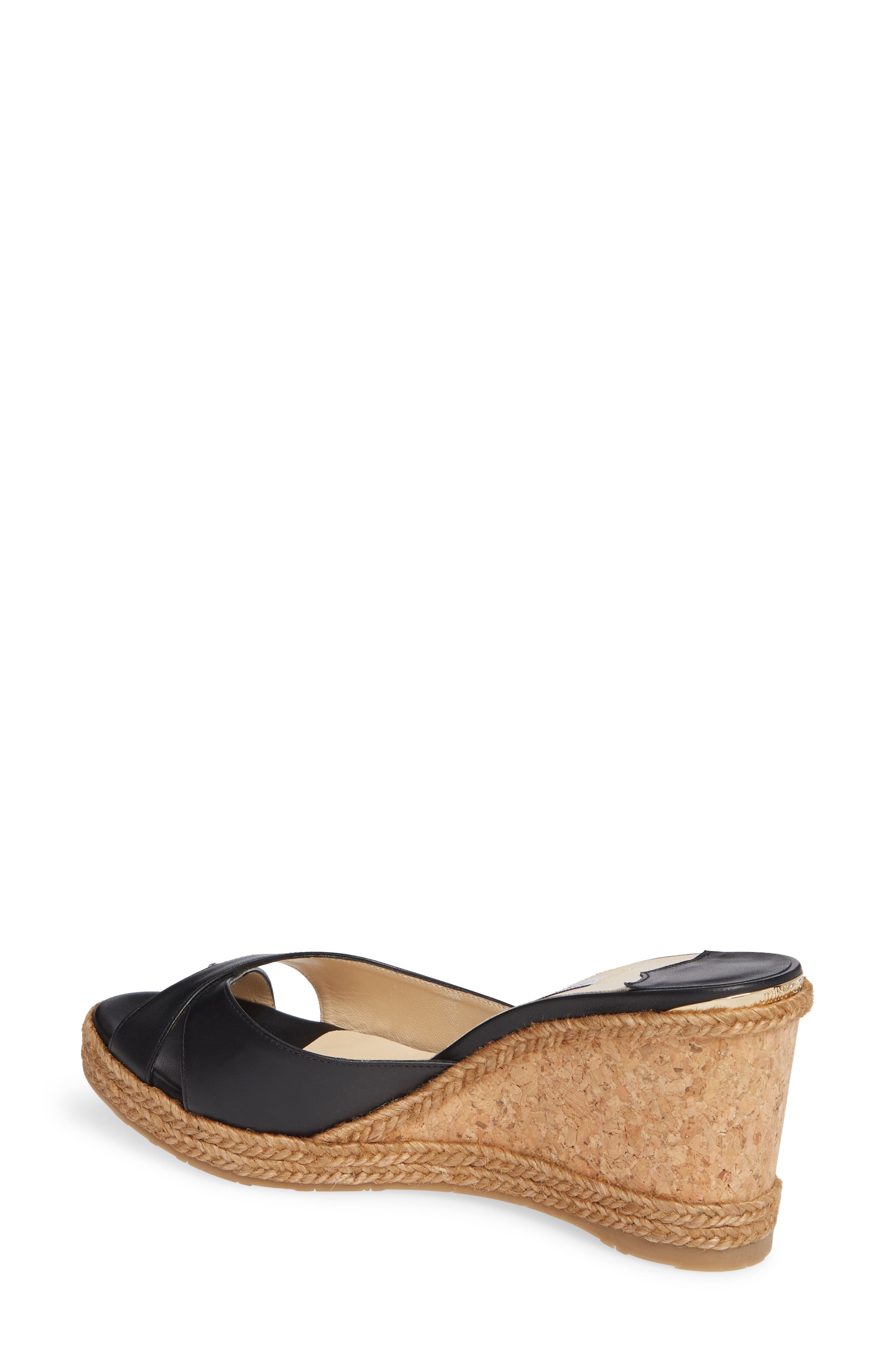 Jimmy Choo Almer Cork Wedge Sandal, Alternate, color, 
