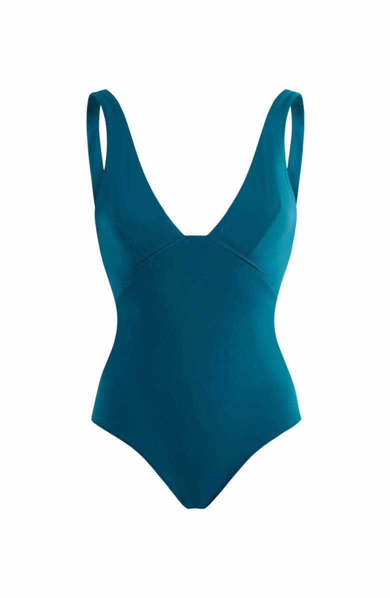 Vilebrequin Women's Solid Halter One-Piece Swimsuit, Alternate, color, Paon