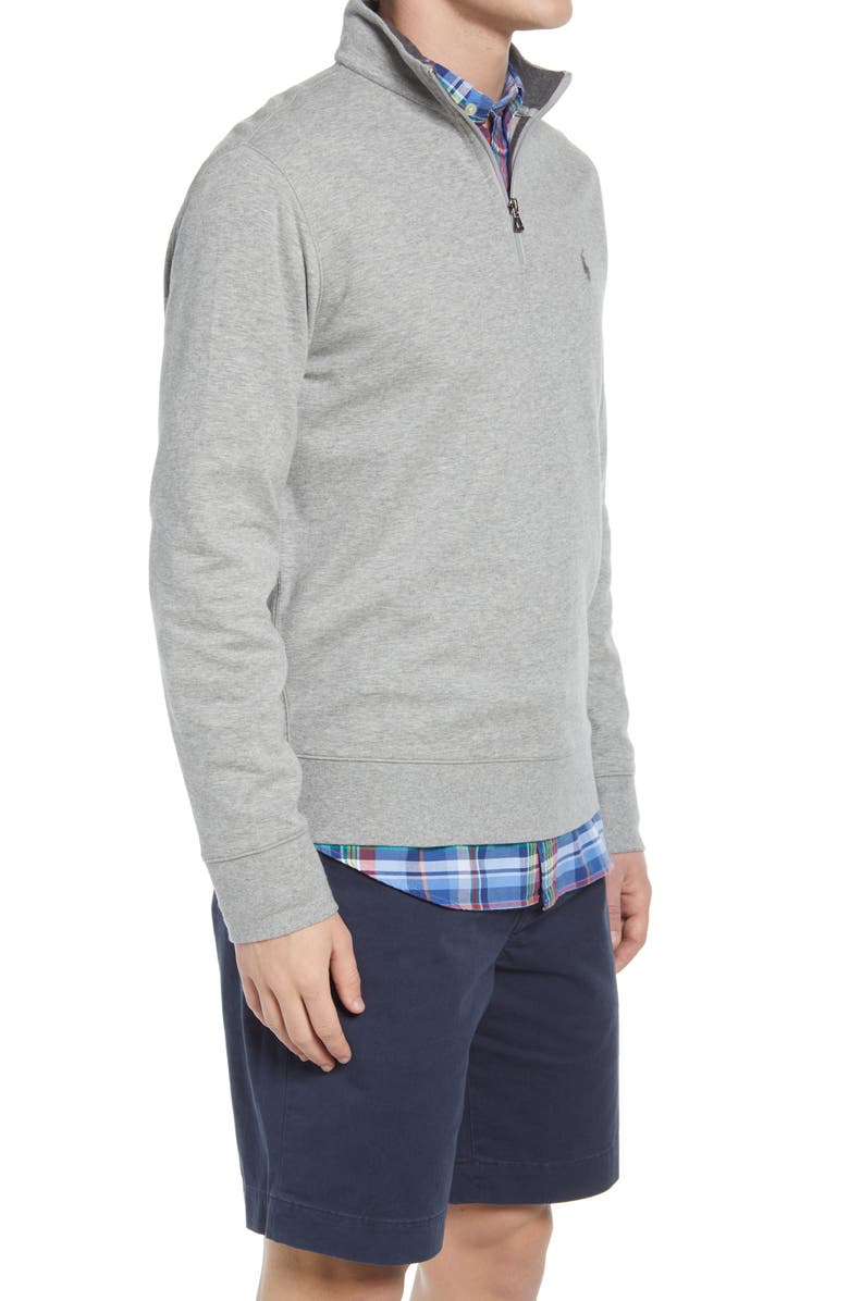 Polo Ralph Lauren Lux Heathered Quarter Zip Pullover, Alternate, color, 