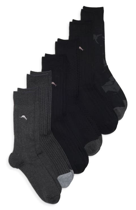 6-Pack Texture and Rib Socks