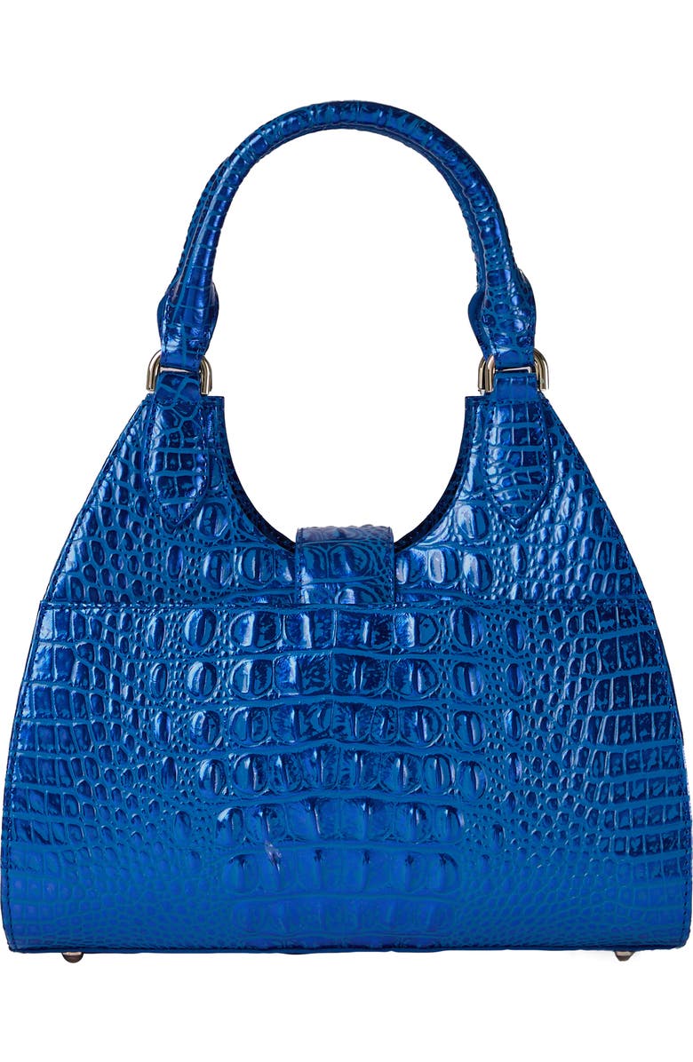 Brahmin Adrian Croc Embossed Leather Shoulder Bag, Alternate, color,