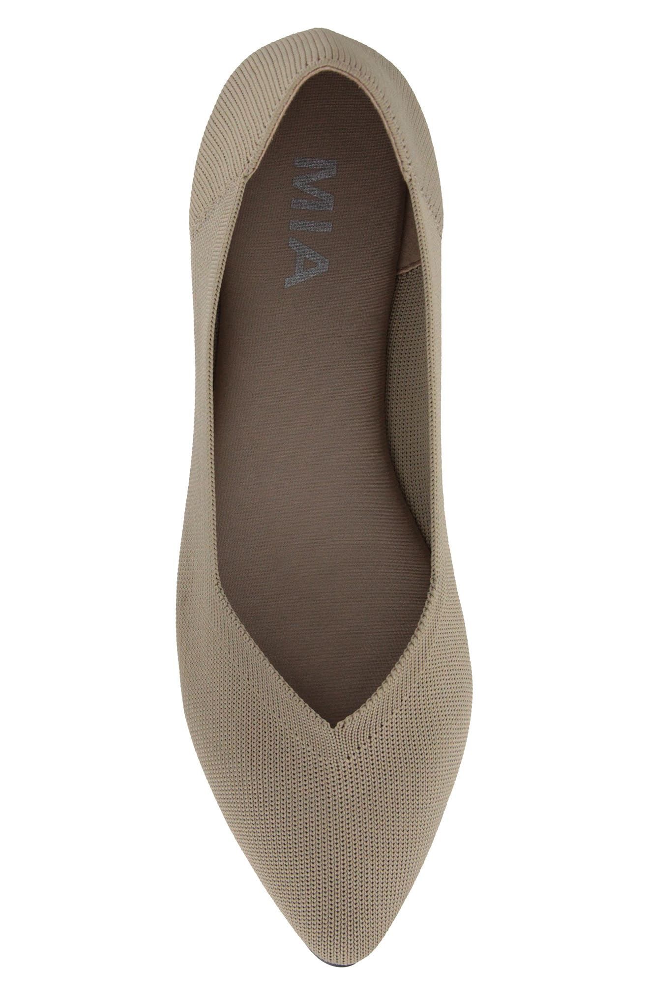 Kerri Pointed Toe Flat, Alternate, color, SAND FLY K