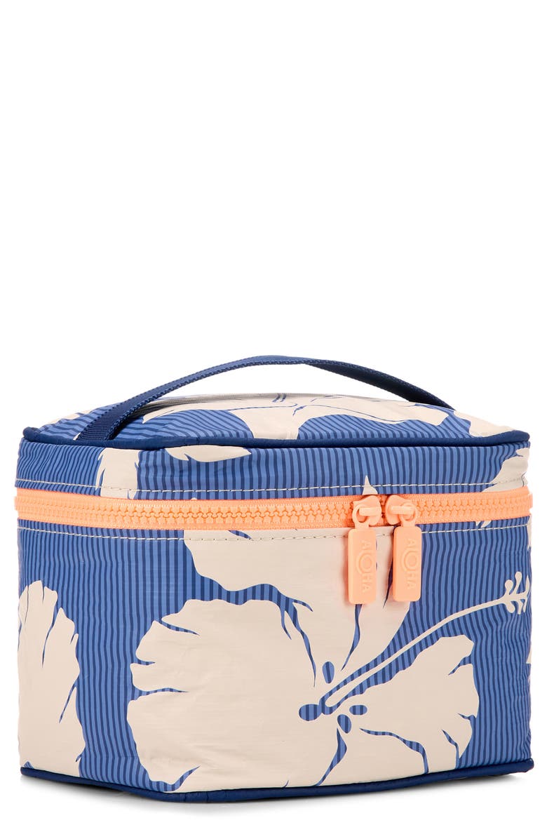 Aloha Collection Salina Tiny Stripe Water Resistant Tyvek<sup>®</sup> Cabin Crew Dopp Kit, Main, color, 