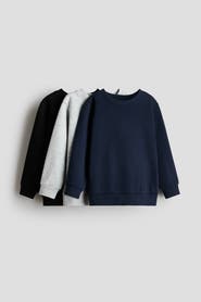 H&M 3-pack Brushed-inside Sweatshirts