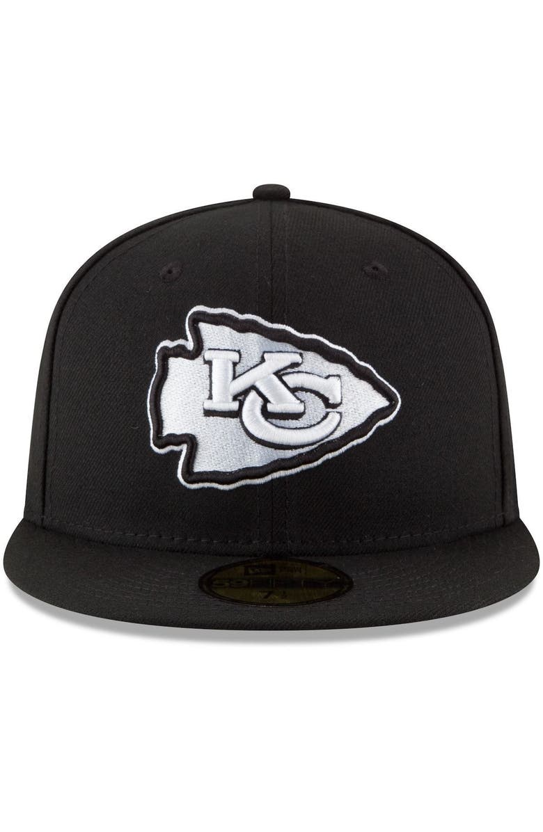 New Era Men's New Era Black Kansas City Chiefs B-Dub 59FIFTY Fitted Hat, Alternate, color,