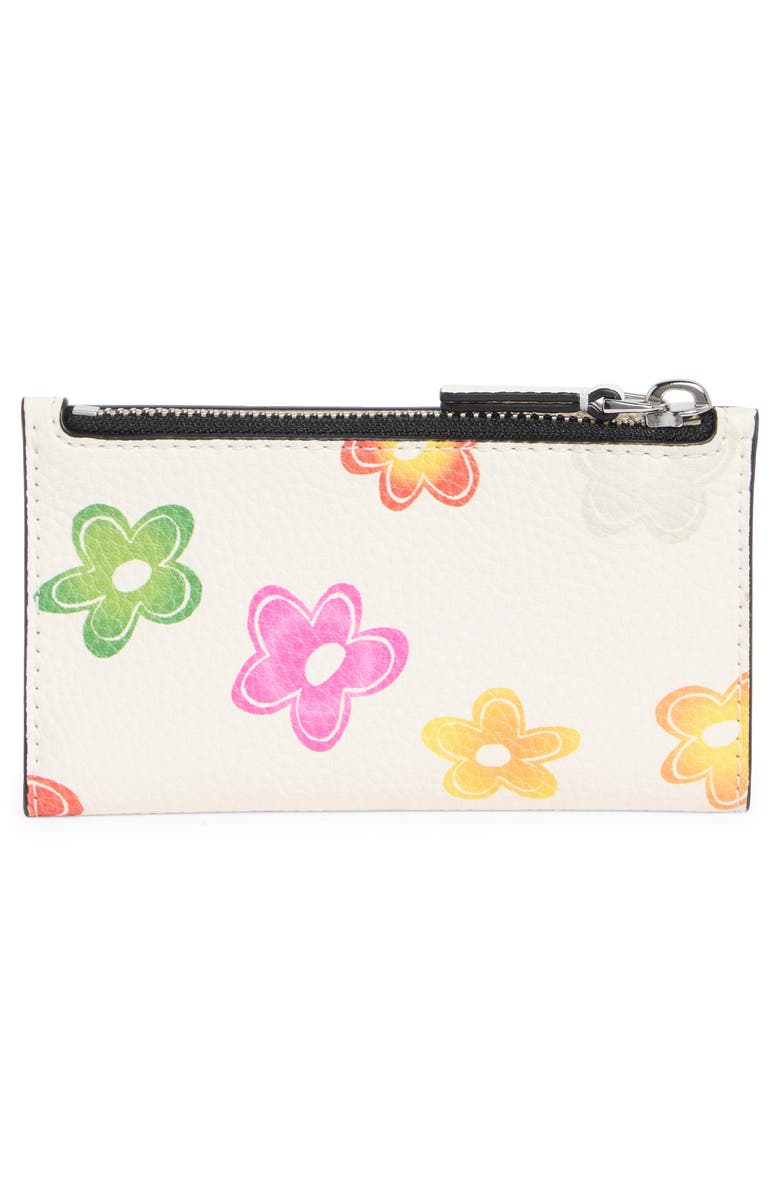 Marc Jacobs Wild Daisy Bifold Wallet, Alternate, color, White Multi