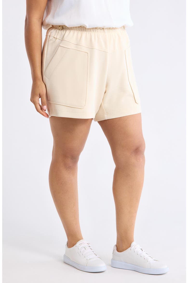 Skyrise Shorts with V-Yoke, Alternate, color, BLANCHED ALMOND