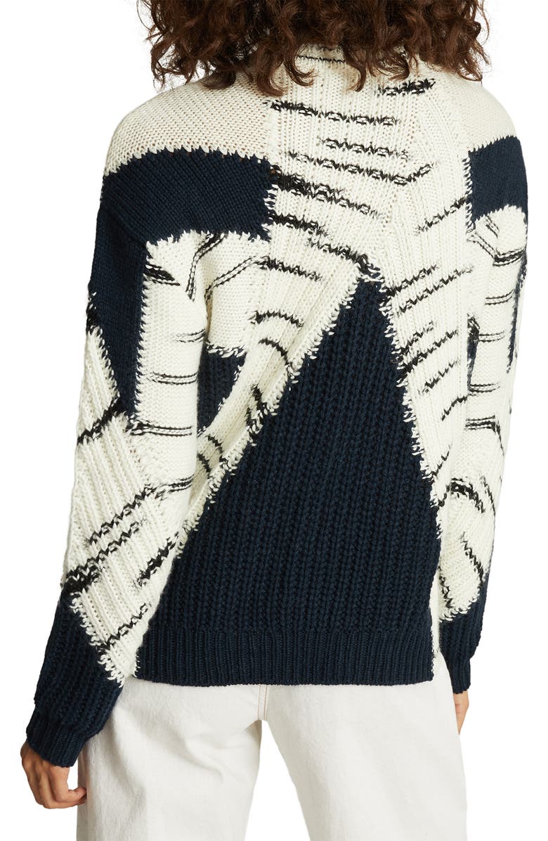 Reiss Tiffany Animal Pattern Sweater, Alternate, color,