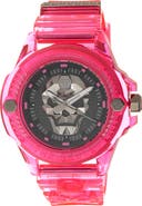 PHILIPP PLEIN The $kull Scuba Duba Silicone Strap Watch, 44mm