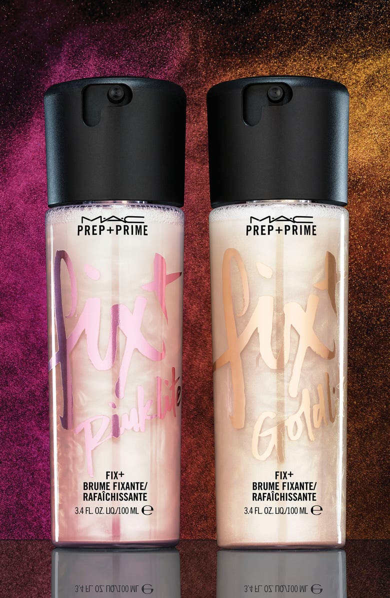 MAC Cosmetics MAC Prep + Prime Fix+ Shimmer, Alternate, color, Goldlite